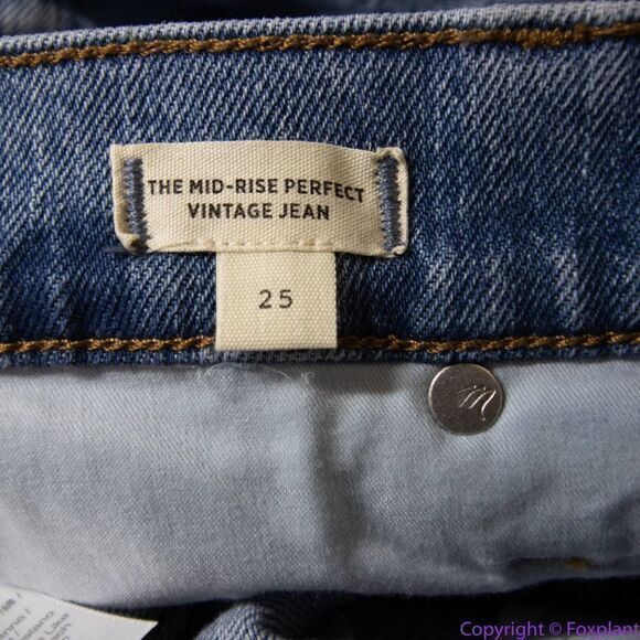NEW Madewell The Mid-Rise Perfect Vintage Jean in Enmore Wash, 25 - Picture 13 of 16